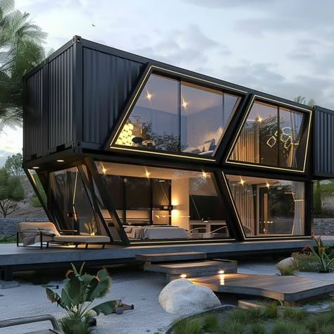 Industrial House Exterior, Tiny House Kits, Loft House Design, Home Interior Accessories, Shipping Container Home Designs, Storage Container Homes, Shipping Container House Plans, Container Buildings, Building A Container Home