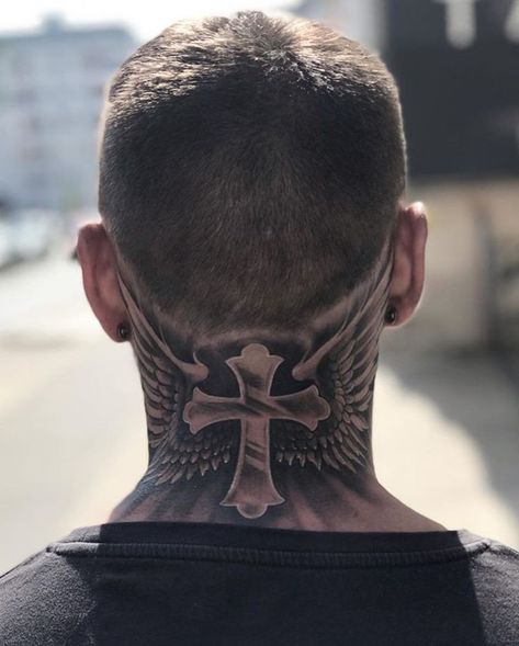 Back Of Neck Tattoo Men, Religion Tattoos, Front Neck Tattoo, Herren Hand Tattoos, Wizard Tattoo, Best Neck Tattoos, Lion Tattoo Sleeves, Tattoos Infinity, Throat Tattoo