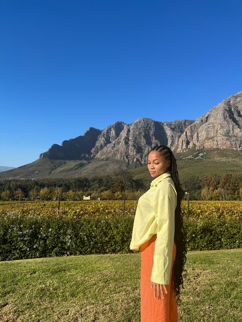 riris.space on ig. Summer outfit. Stellenbosch. Cape Town. Black girl luxury. Fashion. Braids. Fulani braids. Summer time. Cape Town Outfits, Braids Fulani, Cape Town Fashion, Town Outfits, Fulani Braids, Travel Life, Cape Town, Summer Outfit, Summer Time