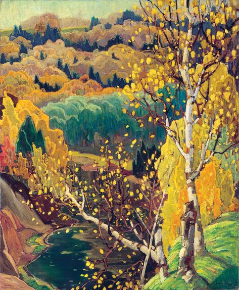 Franklin Carmichael [1890–1945] | McMichael Canadian Art Collection Group Of Seven Art, Group Of Seven Artists, A J Casson, Franklin Carmichael, Lawren Harris, Tom Thomson, Art Gallery Of Ontario, Edmund Dulac, Canadian Landscape