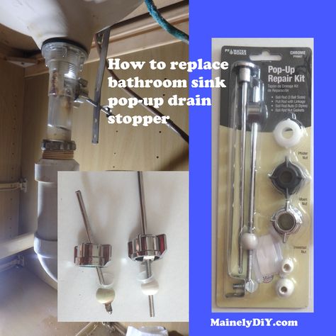 Replace Kitchen Sink, Replace Bathroom Sink, Bathroom Sink Drain Stopper, Under Bathroom Sink, Bathroom Sink Stopper, Sink Repair, Drain Repair, Sink Drain Stopper, Sink Stopper