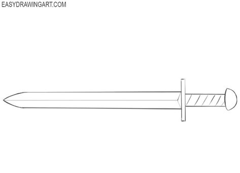 How to Draw a Sword Easy Swords To Draw, Swords Drawing Ideas Easy, How To Draw Swords, Teach Kids To Draw, Very Easy Drawing, Toddler Drawing, Art Handouts, Warrior Drawing, Drawing Lessons For Kids