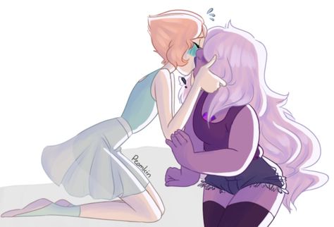 Pearl And Amethyst Fusion, Pearl Fanart, Pearl Su, Steven Universe Lapidot, Perla Steven Universe, Amethyst Su, Amethyst Steven Universe, Steven Universe Ships, Steven Uni