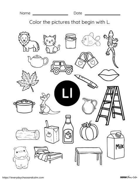 Free Printable Letter L Worksheets Letter L Worksheets For Kindergarten, Letter L Preschool Activities, Letter L Worksheets For Preschoolers, L Activities For Preschool, L Worksheets Preschool, Letter L Activities For Preschool, Letter L Worksheet, Letter L Words, Letter Sounds Kindergarten