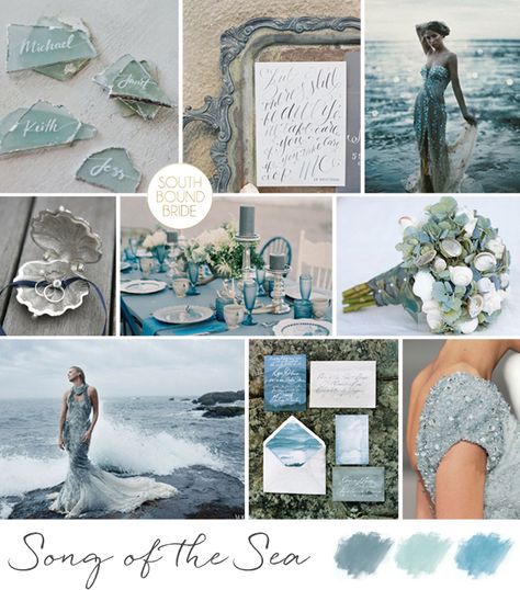 10 Beach Wedding Colour Palettes Beach Wedding Color Palette, Sea Glass Wedding, Beach Wedding Locations, Beach Wedding Decorations Reception, Beach Wedding Centerpieces, Beach Theme Wedding Invitations, Beach Wedding Colors, Song Of The Sea, Bridal Theme