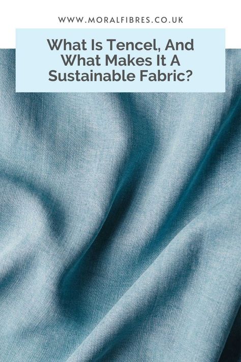 New to Tencel? Here is a full guide on what it is exactly, and what it is that makes it such a sustainable fabric. Sustainable Fabrics Eco Friendly, Technicolor Fabrics, Teal Cotton Fabric, Old Bras, Japanese Pop Art, Ethical Clothing Brands, Cotton Polyester Fabric, Tencel Fabric, Sustainable Fabric