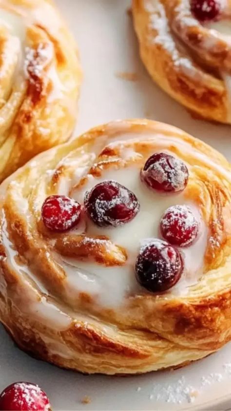 There’s something magical about the smell of fresh pastries baking in the oven, especially during the holiday season. The combination of warm, buttery dough, creamy ...  
The post Easy Cream Cheese Danishes with Sugared Cranberries and Vanilla Butter Glaze appeared first on Lidia Recipes. Cream Cheese Danishes, Lidia's Recipes, Cheese Danishes, Fresh Pastries, Butter Glaze, Cream Cheese Danish, Sugared Cranberries, Cheese Danish, Easy Cream