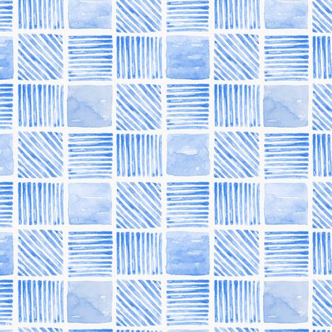 Indigo blue watercolor geometric seamless patterned background vector | premium image by rawpixel.com / Aum Kids Fabric Prints, Watercolor Geometric, Sketch Background, Patterned Background, Blue Aesthetic Pastel, Animal Prints Pattern, Seamless Textures, Wireframe, Geometric Wall