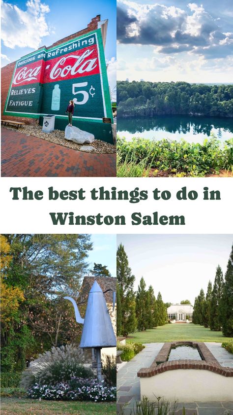 Winston-Salem is the best of both worlds, with the charm of a quaint Southern hamlet and the amenities and activities of a more significant bustling metropolis. It’s one of the best cities in North Carolina to visit, and you could easily spend a few days here seeing all the attractions. From fantastic breweries and restaurants, to Old Salem, there are plenty of fun things to do in Winston Salem for all. Old Salem North Carolina, Winston Salem North Carolina, Kid Friendly Restaurants, North Carolina Travel, Winston Salem Nc, The Carolinas, Calendar Ideas, Factory Tours, Winston Salem