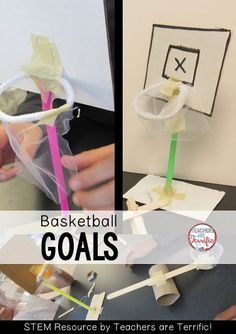 Need some quick and easy STEM challenges for your classroom? Tower challenges are great go-to STEM activities that promote problem solving, teamwork, and communication. You can create these challenges out of almost anything: index cards, playing cards, blocks, newspaper, or plastics cups. Here are two fun tower challenges that my middle school students love! Balloon Tower Challenge … Crafts Middle School, Basketball Stem, Stem Towers, Easy Stem, Basketball Goal, Stem Classes, Balloon Tower, Stem Resources, Stem Lab