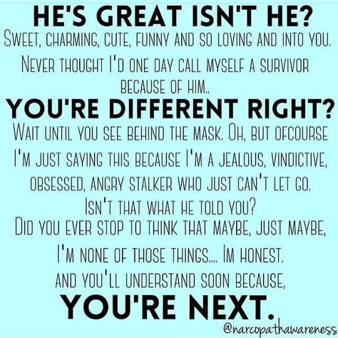 Don't expect my help when it all comes crashing down. You"re just a flying monkey who thinks she got promoted. Border Line, Narcissistic People, Narcissistic Behavior, New Energy, Toxic Relationships, Ex Husbands, Narcissism, The Words, True Quotes