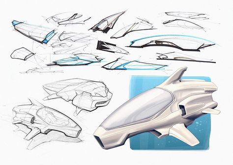 One Man Submarine Sketches2 via PinCG.com Evolution Of Batman, Batman Vehicles, Submarine Drawing, Submarine Craft, Space Ship Concept Art, Drone Design, Industrial Design Sketch, Perspective Art, Silhouette Vinyl