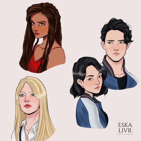 Marie And Jordan Gen V, Gen V Fanart, Gen V Cate Dunlap, Jordan Gen V, Cate Dunlap Gen V, Jordan Li Gen V, Marie Moreau, Cate Dunlap, Jordan Li