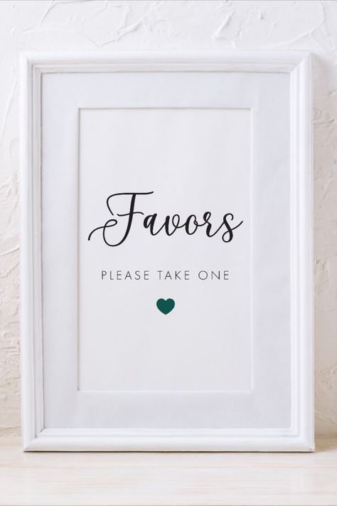 Favor Sign in frame on table Bridal Shower Favor Tags Free Printable, Please Take One Sign Printable Free, Wedding Favor Sign Ideas, Free Printable Favor Tags, Party Favor Sign, Diy Signage, Favor Table Sign, Bridal Shower Gift Bags, Printable Signs Free