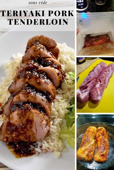 Sous Vide Recipes Pork Tenderloin, Teriyaki Tenderloin Recipes, Sous Vide Pork Tenderloin Recipes, Pork Tenderloin Sous Vide, Pork Sous Vide, Sous Vide Pork Tenderloin, Teriyaki Pork Tenderloin, Anova Sous Vide, Sous Vide Pork