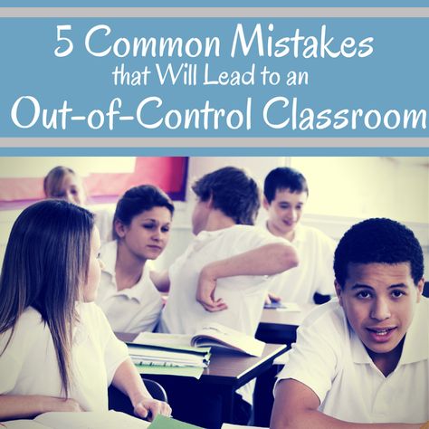 5 Common Mistakes that Will Lead to an Out-of-Control Classroom - Great guest blog post by Linda Kardamis on Corkboard Connections Teaching Classroom Management, Behaviour Management, Classroom Procedures, Class Management, Organization And Management, Classroom Behavior Management, Classroom Management Tips, Classroom Behavior, Teacher Tools