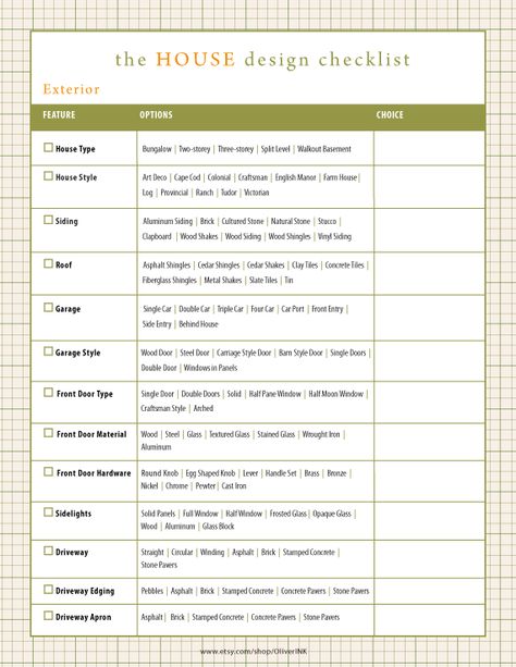 Home Building Checklist by Oliverink on Etsy Building A House Checklist, House Checklist, Small Bedrooms, Real Estat, Basement House, Checklist Template, Building A New Home, Wedding Checklist, Cool Ideas