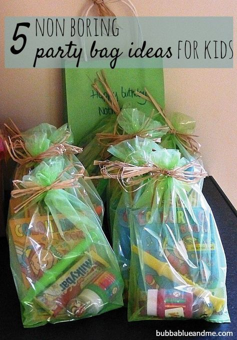 5 non-boring party bag ideas for kids - Bubbablue and me Party Bag Ideas For Kids, Birthday Party Return Gifts, Party Bag Ideas, Return Gifts For Kids, Childrens Party Bags, Birthday Party Goodie Bags, Birthday Return Gifts, Party Bags Kids, Birthday Goodie Bags