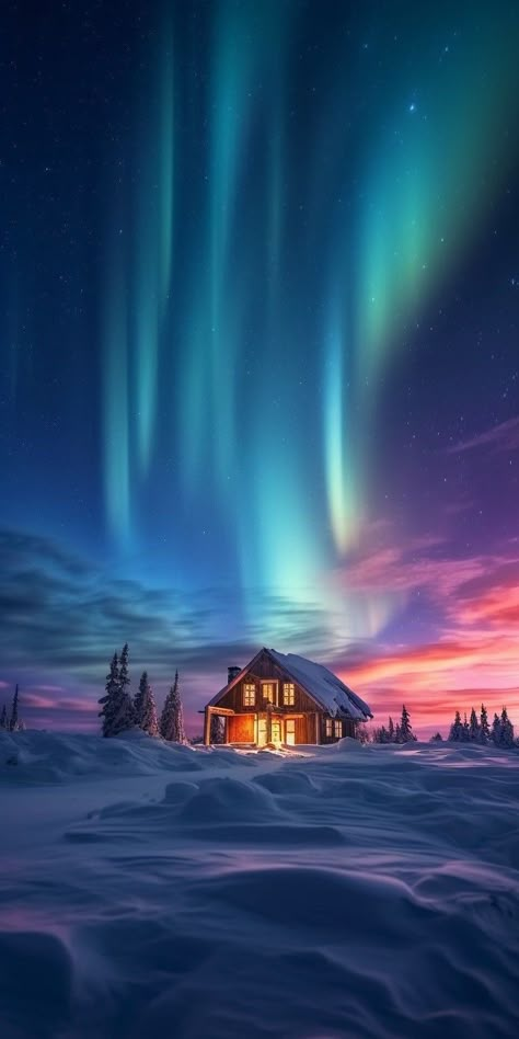 Northern Lights Wallpaper, Northern Lights Photography, Lights Photography, Northern Lights (aurora Borealis), Aurora Borealis Northern Lights, Pretty Landscapes, Winter Wallpaper, Winter Scenery, Beautiful Landscape Wallpaper