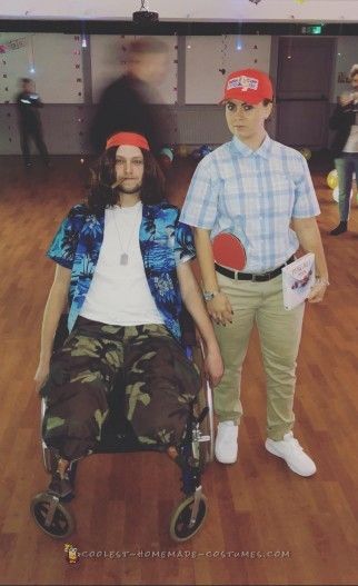 Last Minute DIY Forrest Gump and Lieutenant Dan Couple Costume Lieutenant Dan Costume, Madea Halloween, Forrest Gump Costume, Lieutenant Dan, Forest Wedding Ceremony, Black Halloween Costumes, Couple Costume, Fancy Dress Party, Last Minute Costumes