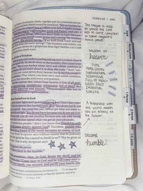 Bible Side Notes, New Testament Journaling Ideas, Annotate Bible, James 1 Bible Journaling, James 3 Bible Journaling, James 4 Bible Journaling, James 2 Bible Journaling, James Bible Study Notes, James Bible Journaling