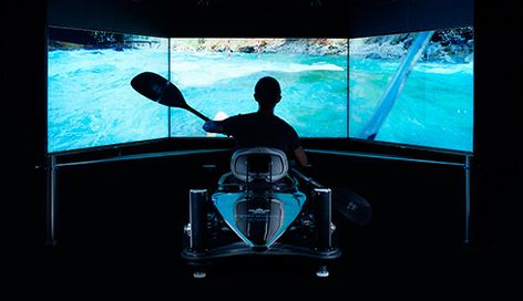 Sport Simulators | The ROX Sports Simulator, Interactive Space, Museum Exhibition Design, Sport Park, The Legend Of Heroes, Interactive Installation, Gym Design, Installation Design, Museum Exhibition