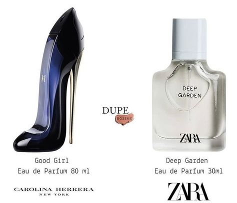 Good girl Carolina Herrera Zara dupe Zara Deep Garden, Zara Perfume, Good Girl Perfume, Perfume Hacks, Carolina Herrera Perfume, Koleksi Parfum, Seductive Perfume, Tom Ford Perfume, Maquillage On Fleek