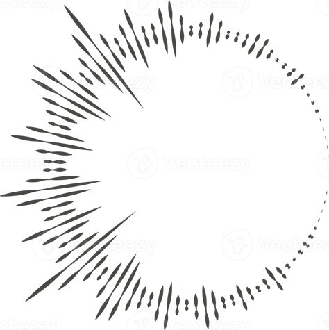 Circle audio wave. Circular music sound equalizer. Abstract radial radio and voice volume symbol Music Art Abstract, Music Vibrations Sound Waves, Abstract Icon Design, Abstract Music Tattoo, Sound Graphic Design, Circle Design Pattern Graphics, 12th Fail, Logo Design Music, Sound Wave Tattoo