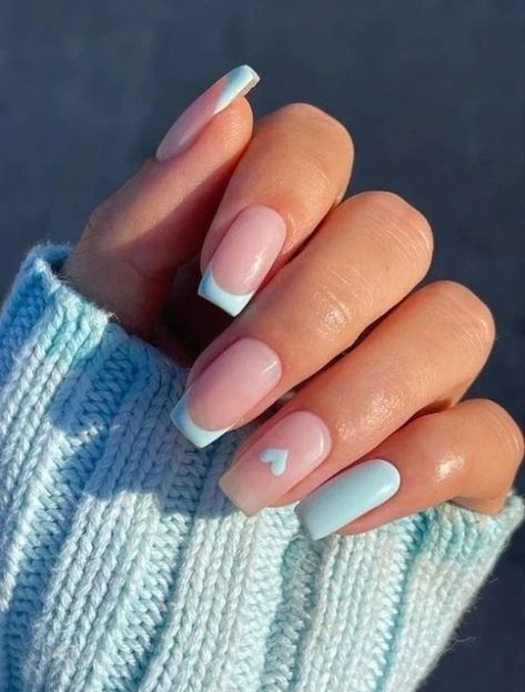 Blue nail designs are a popular choice for those seeking a sophisticated and calming look. So enjoy this super selection. Cute Nail Ideas, Blue Nail Designs, Blue Nail, Cute Nail, Blue Nails, Follow For More, Cute Nails, Nail Inspo, Nail Ideas