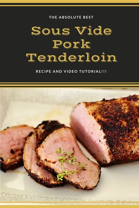 Anova Recipes, Sous Vide Pork Loin, Sous Vide Pork Tenderloin, Best Pork Tenderloin Recipe, Joule Sous Vide, Pork Cooking Temperature, Anova Sous Vide, Sous Vide Pork, Sous Vide Recipes