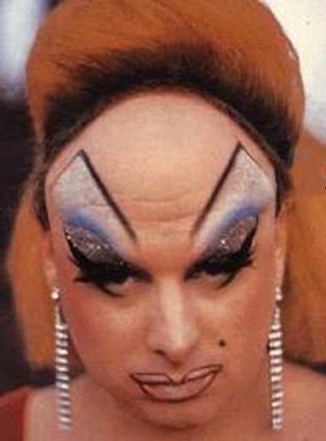 Bad Makeup Fails, Divine Pink Flamingos, Ugly Makeup, Bad Eyebrows, Drag Make-up, Bad Makeup, Makeup Fails, Drag Queen Makeup, Makeup Humor