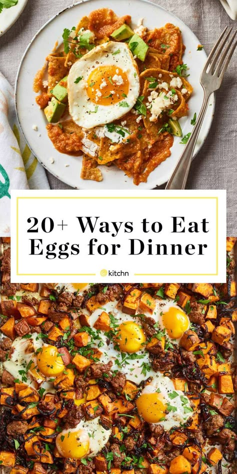 35 Ways to Eat Eggs for Dinner - Recipes for Egg-Based Meals | Kitchn Ways To Eat Eggs, Eggs For Dinner, Egg Recipes For Dinner, Best Egg Recipes, Eggs Dinner, Healthy Egg Recipes, Easy Egg Recipes, Hearty Dinner Recipes, Sweaty Hands