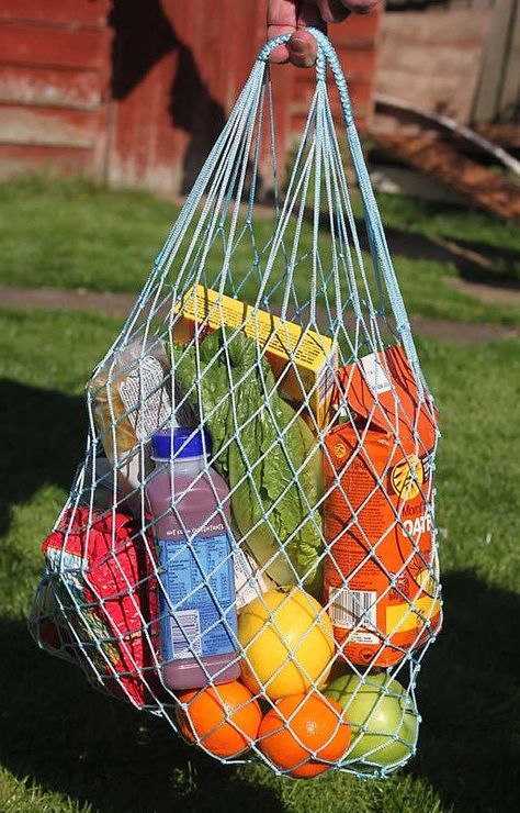 Diy Net Bags, Tas Macrame, Photography Bags, Fruit Picking, Packing Clothes, Net Bag, String Bag, Macrame Knots, Craft Bags