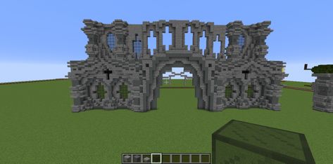 Gothic Castle Minecraft Map Minecraft Stone Archway, Gothic Archway, Castle Minecraft, Castle Window, Desert Land, Minecraft Castle, Gothic Castle, Black Castle, Minecraft Map