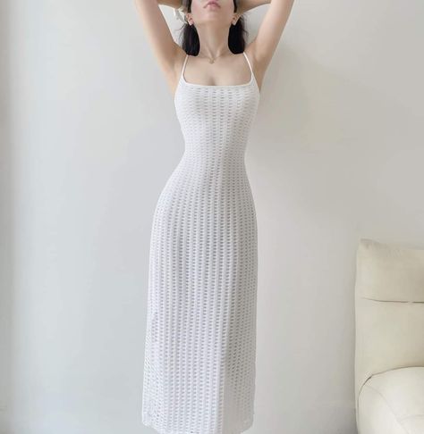 Diy Knitted Dress, Elegant Dresses Classy, Korean Fashion Dress, Feminine Dress, Modest Fashion Outfits, Glam Dresses, Kpop Fashion Outfits, Fancy Outfits, Casual Style Outfits