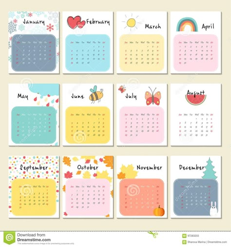 Daily Planner Book, Calendar Design Template, Modern Calendar, Creative Calendar, Company Business Cards, Calendar 2017, Coloring Calendar, Cute Calendar, Medical Symbols