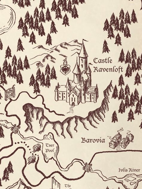 Fantasy Kingdom Map Drawing, Maps Drawing Art, Fake Map Drawing, Map Elements Drawing, Mini Castle Drawing, Fantasy Map Drawing With Rice, Fantasy Map Drawing Ideas Castle, Fantasy Map Sketch, Fantasy Map Village