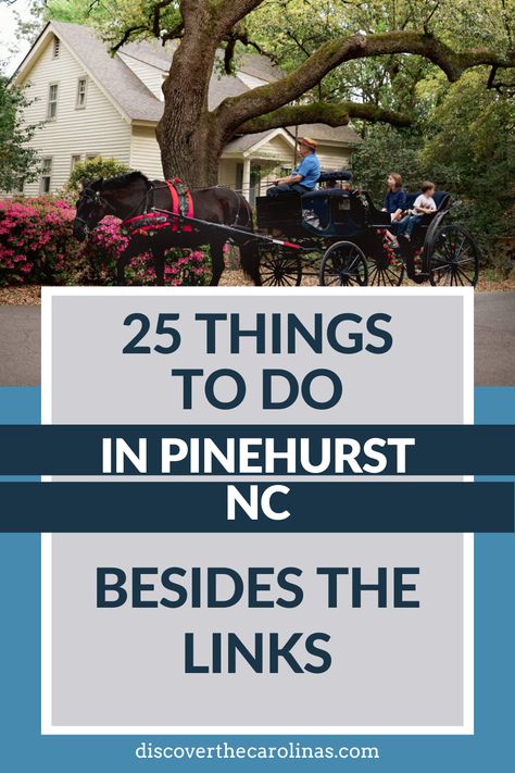 Pinehurst, NC is renowned for its U.S Open courses, but there’s more to do in the Pinehurst area besides golf. After all the region has everything. From charming downtown shops to outdoor adventures, families & travelers will find plenty of things to keep them busy during their stay. If you’re looking for a little variety like our favorite things to do in Pinehurst NC besides golf on your next trip, then read on for our recs! #travel #nature #travelphotography #instagood #travelgram #wanderlust Pinehurst Golf, Pinehurst North Carolina, Kids Golf, Appalachian Mountains, Travel Nature, Golf Resort, Weekend Trips, Country Club, Outdoor Adventures