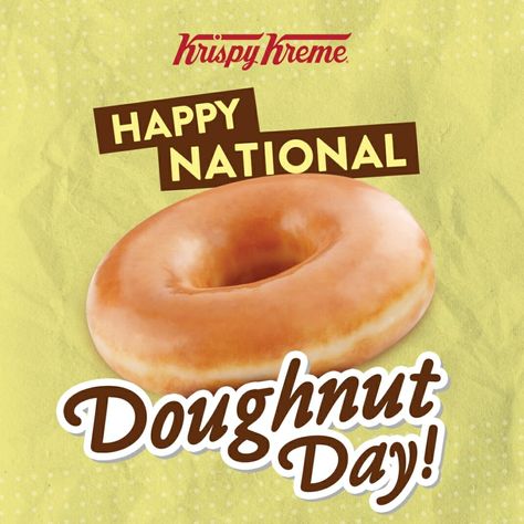 National Doughnut Day, Happy National Day, Krispy Kreme, National Day