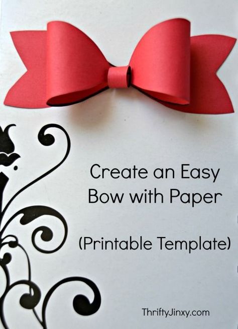 This Printable Paper Bow Template lets you easily make your own paper bows to decorate packages. Paper Bow Template, Paper Bows Diy, Paper Bows, Easy Bow, Christmas Package, Paper Templates Printable, Door Decs, Bow Template, Paper Bow