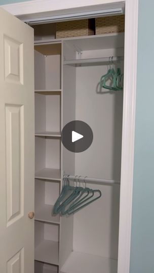 Coat Closet Cabinet Ideas, Tiny Closet Design, Coat Closet Ideas, Girls Closet Organization, Small Closet Storage, Small Closet Organization Bedroom, How To Organize Your Closet, Coat Closet Organization, Organize Your Closet