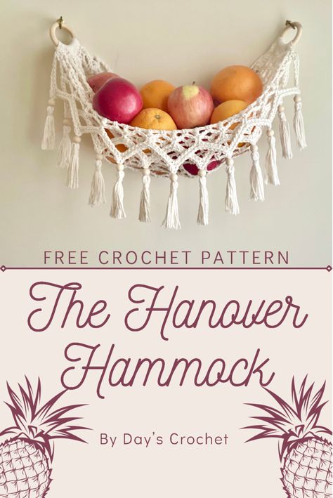 Crochet Toy Organizer, Crochet Banana Hammock, Crochet Wall Hanging Basket Pattern Free, Crochet Hanging Fruit Basket Free Pattern, Crochet Gift For Husband, Useful Macrame Projects, Crochet Home Items, Crochet Household Items, Crochet Toy Hammock