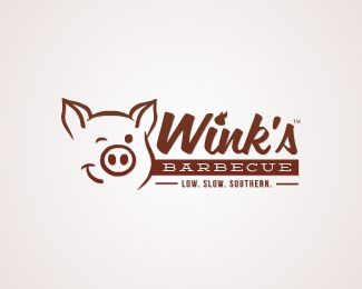 Wink's Barbecue Pig Logo, Grill Logo, Vintage Shirt Design, Pig Illustration, Pig Shirts, Food Logo Design, Great Logos, Brand Kit, Logo Restaurant