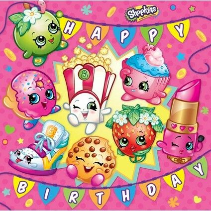 Shopkins Bday, Shopkins Characters, Shopkins Birthday Party, Happy Birthday Kids, Shopkins Birthday, Shopkins Party, Birthday Printables, Happy Birthday Card, Happy Birthday Images