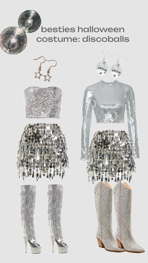 Disco Halloween Costumes, Disco Halloween Costume, Aesthetic Besties, Carnaval Outfit, Viral Aesthetic, Taylor Swift Concert, Fashion Costume, Cute Fits, Disco Ball