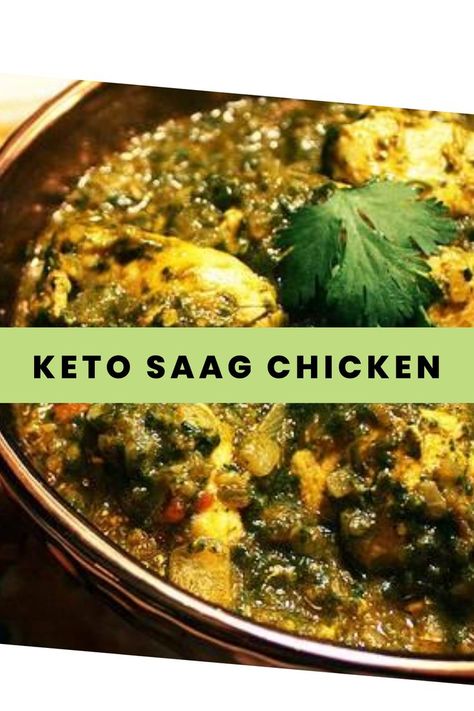 Keto Saag Chicken Keto Indian Recipes, Keto Indian Food, Saag Chicken, Palak Chicken, Palak Paneer Recipe, Saag Recipe, Spinach Chicken, Paneer Recipe, My Keto