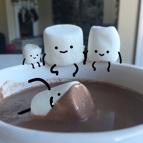 #Marshmallow Pool Day by sean_charmatz Sean Charmatz, Marshmallow Design, Funny Stickman, Food Doodles, Coffee Gif, Cafe Art, Digital Services, Instagram Gift, Pool Day