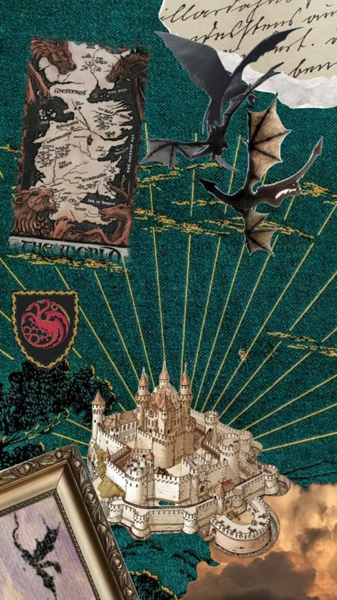 House Of The Dragon Collage, Imagenes Aesthetic, Dragon Born, Targaryen Aesthetic, Gra O Tron, Game Of Thrones Art, House Of The Dragon, Game Of Thrones Houses, House Of Dragons