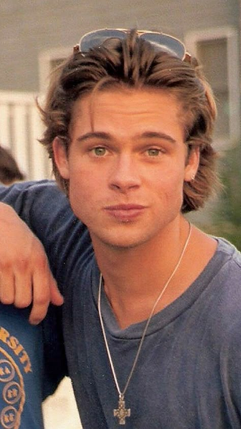 Top 50 Medium-Length Hairstyles for Men: Featuring Galleries and Videos | 50 of the Best Medium Hairstyles for Men (Gallery + Videos Included) Brad Pitt Hair, Surfer Hair, Guy Haircuts Long, Mens Hairstyles Medium, Mens Hairstyles Thick Hair, Wavy Hair Men, Men Haircut Styles, Hair Styles Men, 90s Hairstyles