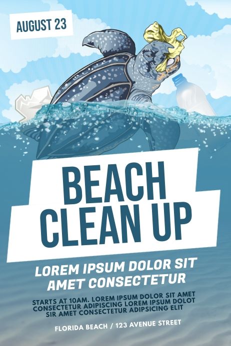 Beach Cleanup Flyer Template | PosterMyWall Beach Clean Up Poster Design, Clean Up Drive Poster, Beach Cleanup Poster, Beach Clean Up Poster, Beach Cleaning, Beach Cleanup, Cleaning Flyers, Drive Poster, Hiring Poster